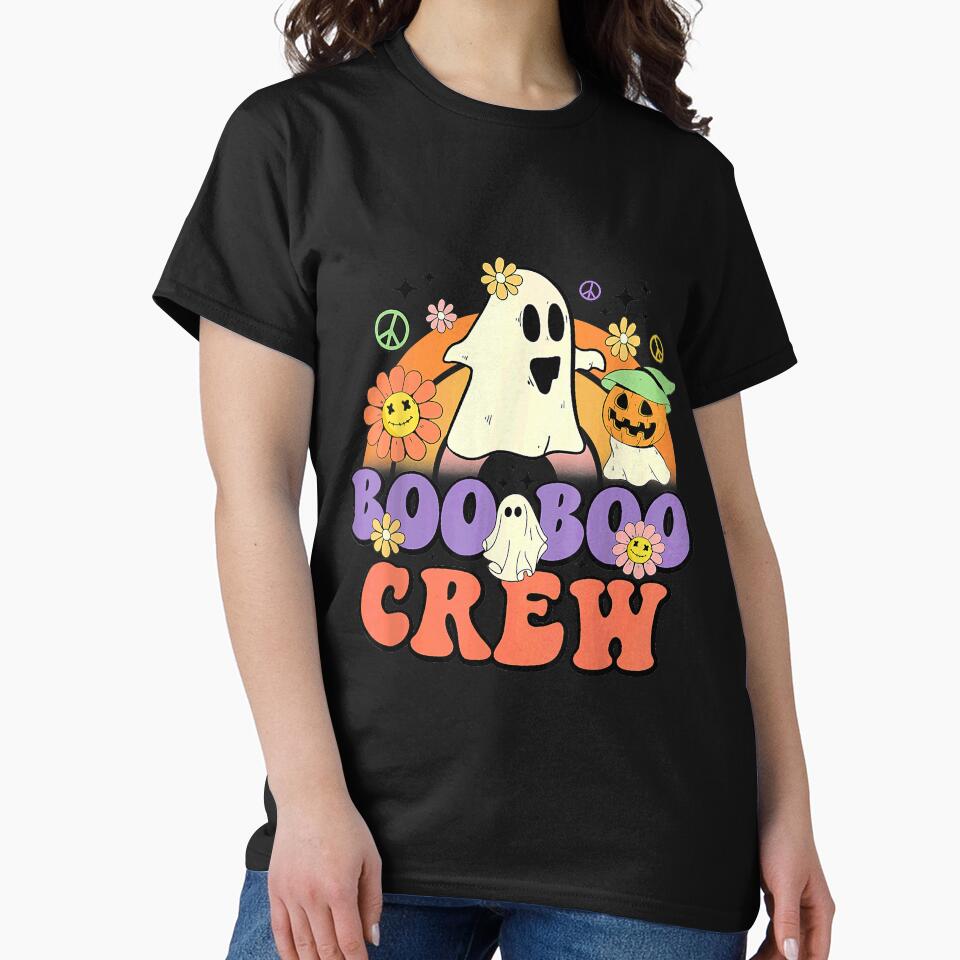 Boo Boo Crew Groovy Boo Squad Spooky Season Funny Halloween by GautClyde