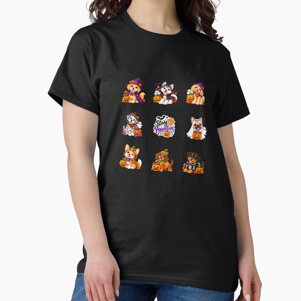 Cute Halloween Dogs Sticker Sheet – Spooky Dog Squad – Trick or Treat by FloreDreamStudio