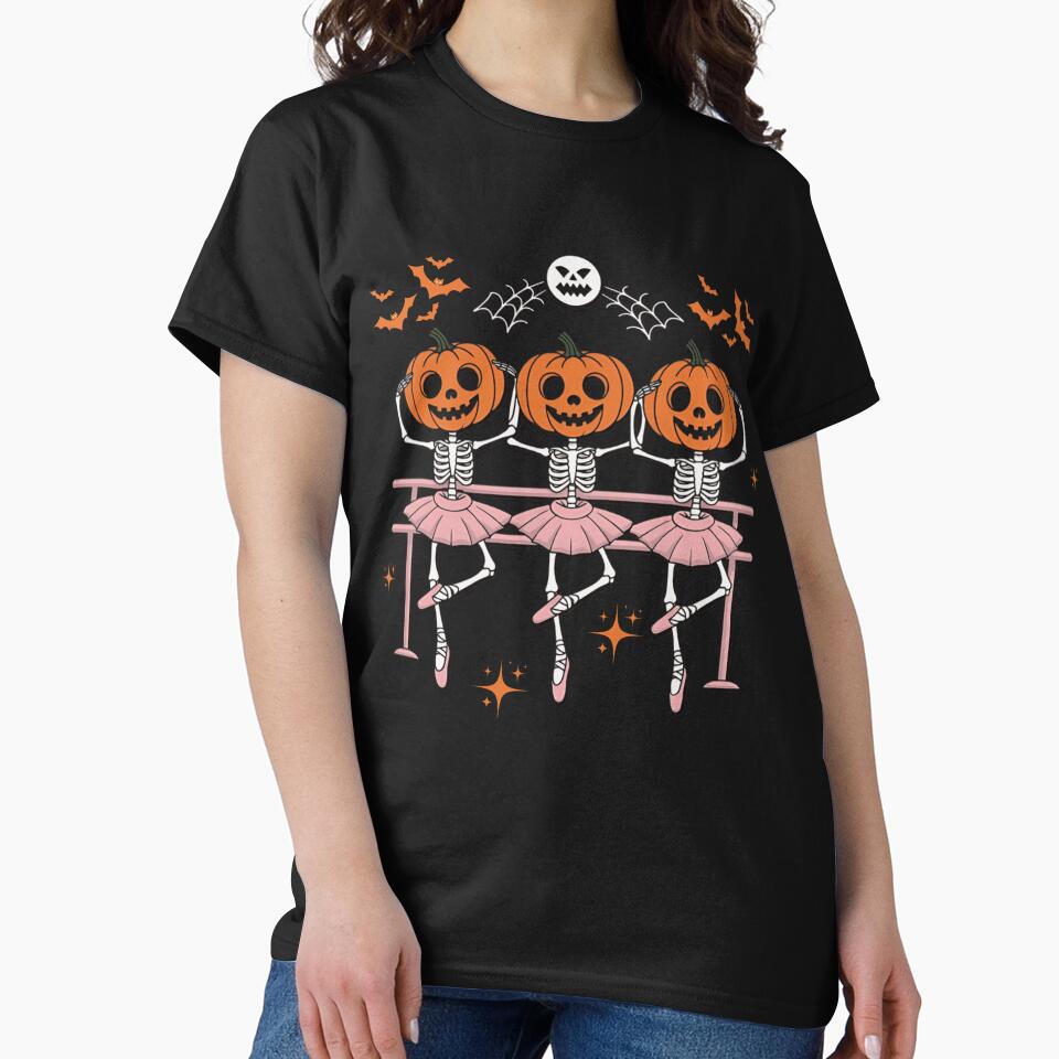 Halloween Ballet Pumpkins Skeleton by Hotshots Design