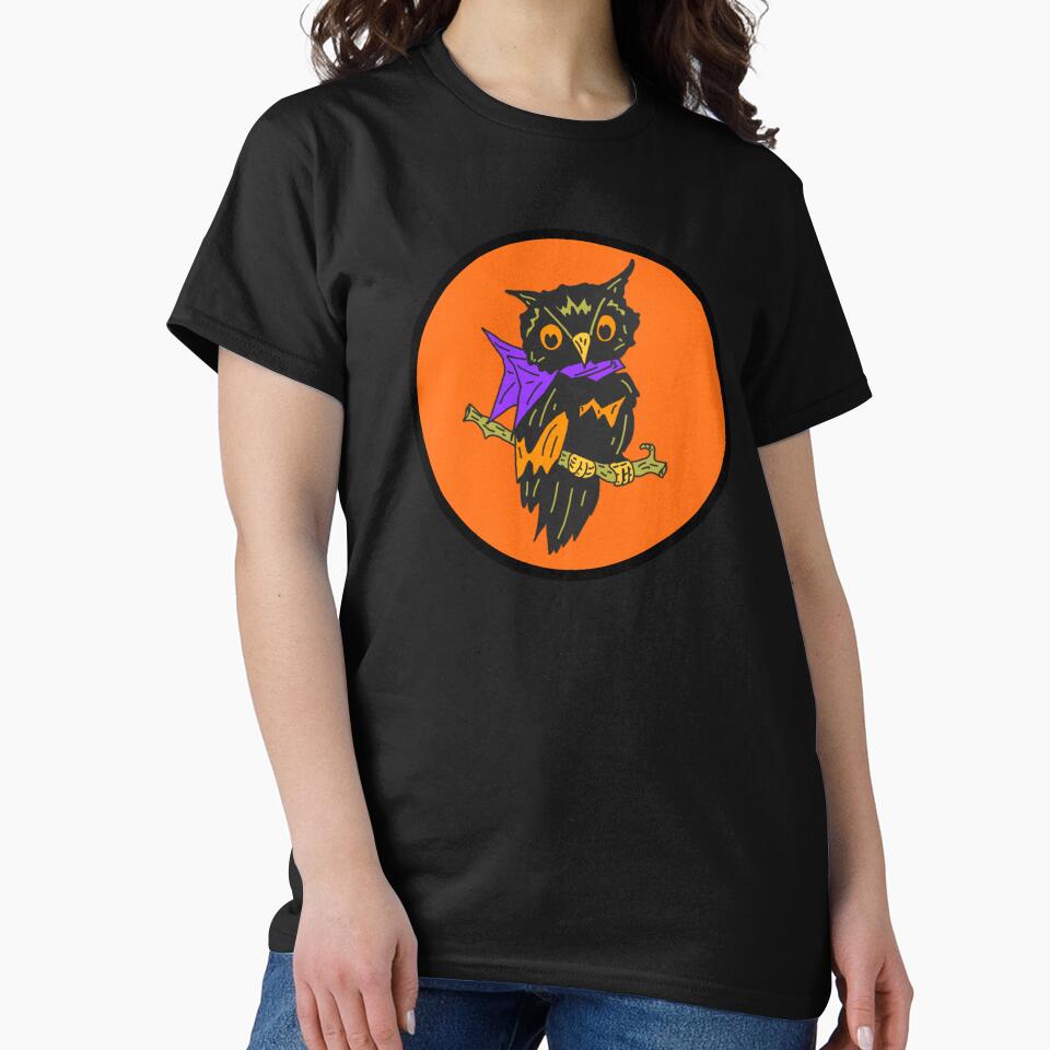 Vintage Halloween Style Owl, Halloween Owl by CreepingWillow