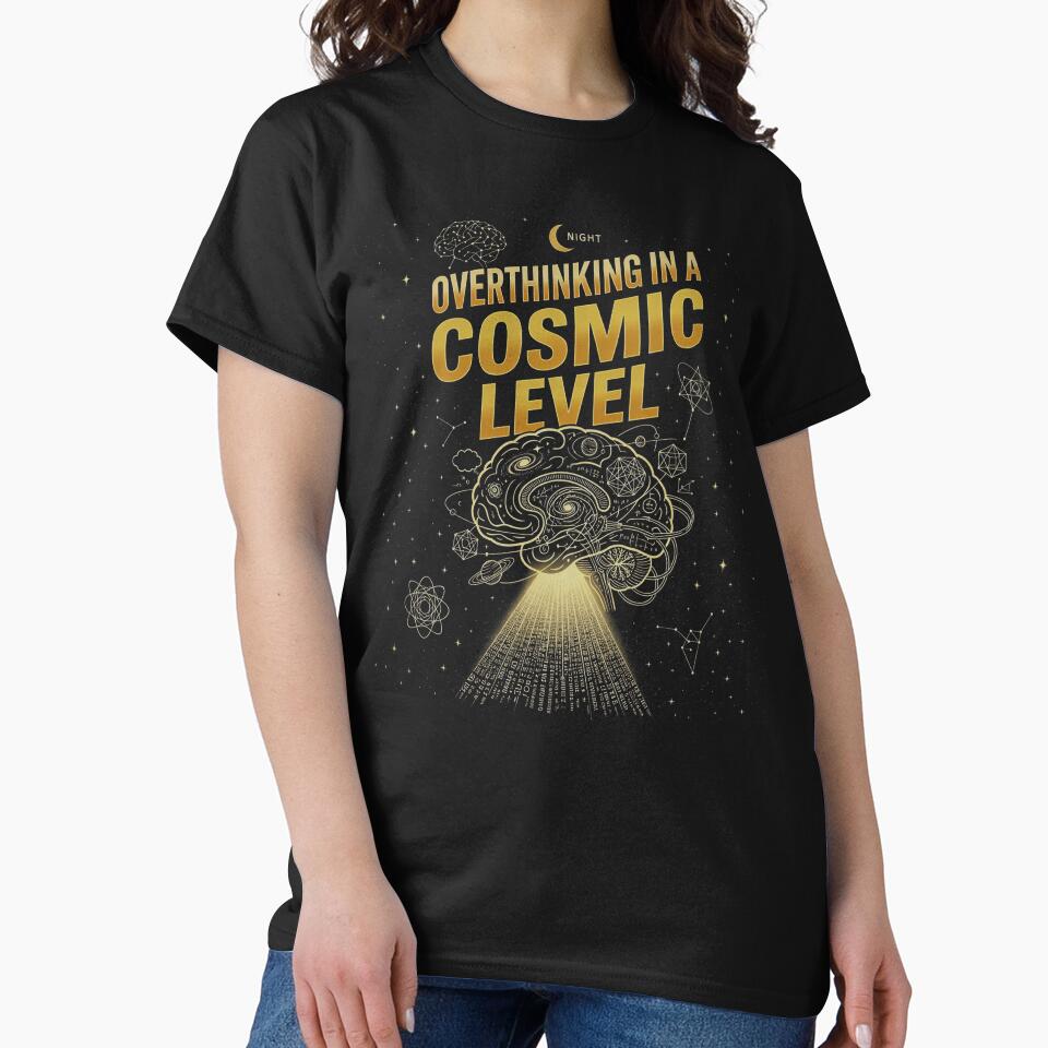 Overthinking at a Cosmic Level – Funny Space Brain Cosmic Humor by bluesirian22