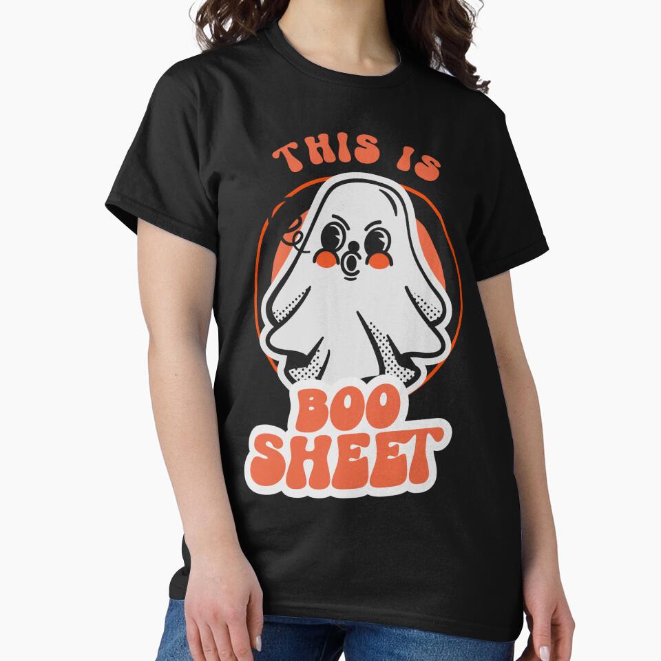 This is Boo Sheet Funny Halloween Ghost T-Shirt by legendaryskins