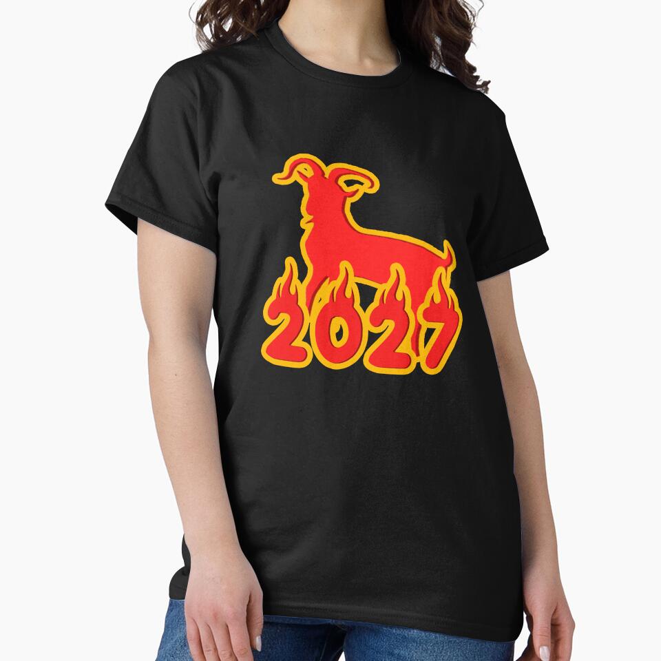 2027 Year Of The Fire Goat by CamilasPrints