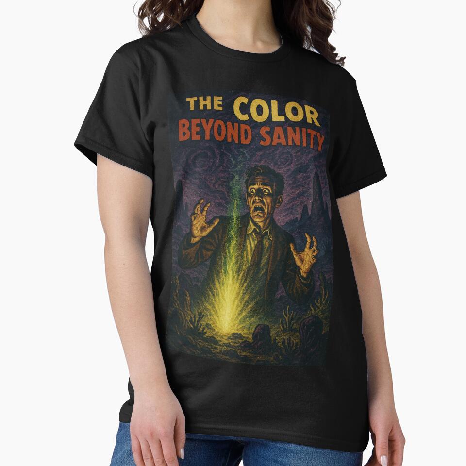 The Color Beyond Sanity – 1940s Retro Alien Horror Comic Illustration by EnjoyaGift