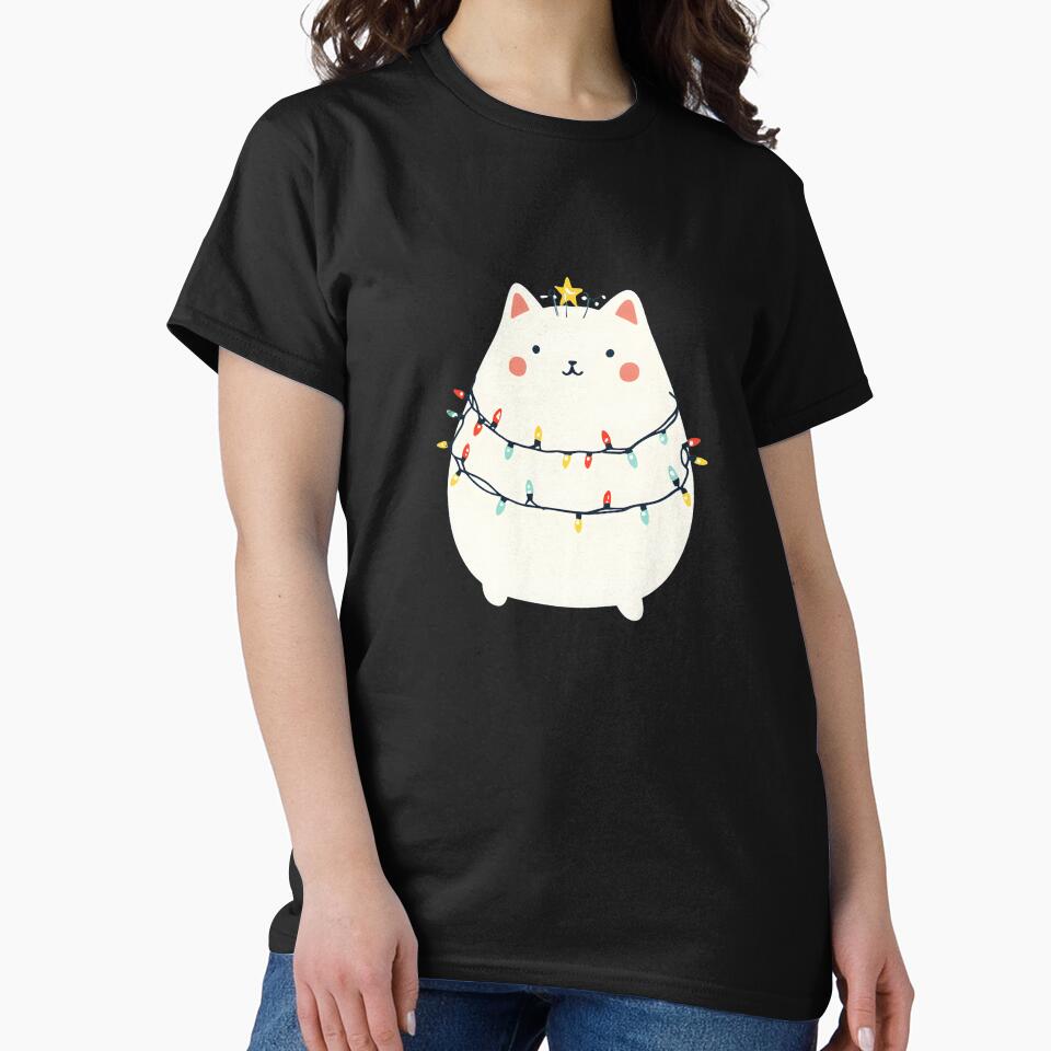 Cute Christmas Tree Cat by CoolMantras