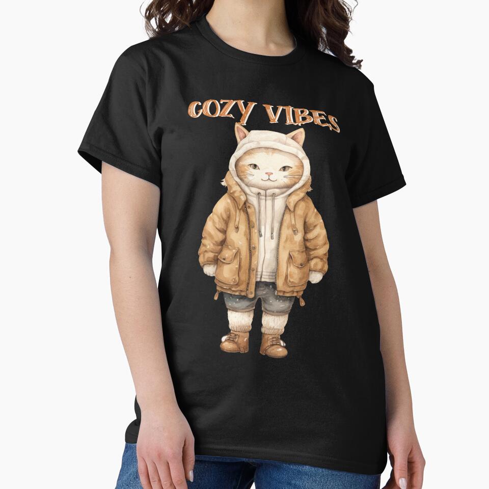 COZY  vibes, sweaterweather, fall,  2023. 2424, autumn, cozy, christmas, halloween,  cold, snow,  season, cat by YellowishStore