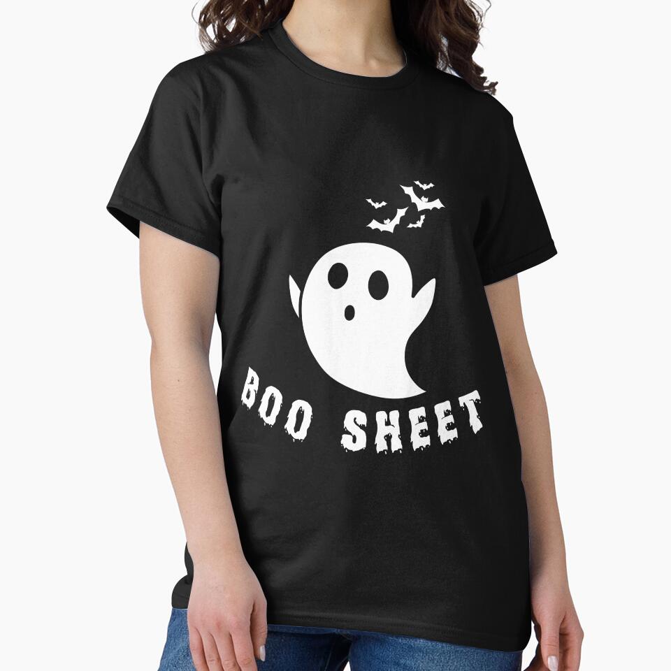 Cute Scary Boo Sheet Spooky Ghost by HeeShirt