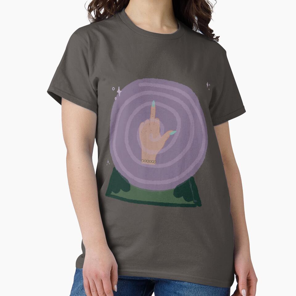 Crystal Ball Middle Finger by SweetButSnarky