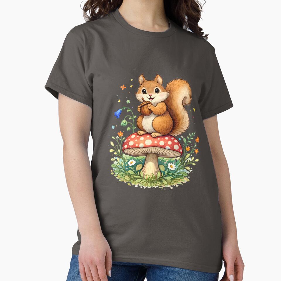 Squirrel & Acorn by MissBandBruno