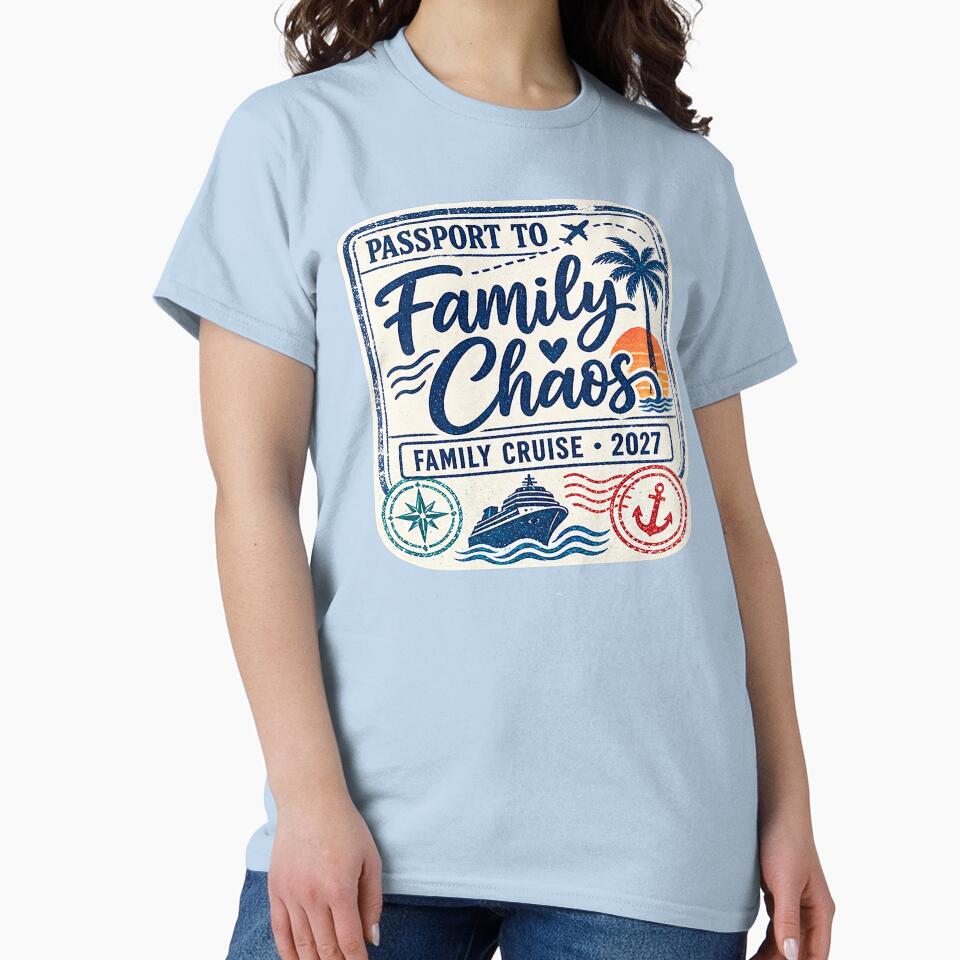 TRAVEL COLLECTION - FAMILY CRUISE - PASSPORT - IMMIGRATION STAMP - HOTEL STICKER TAG • 2027 - FAMILY CHAOS CRUISE v2 by WheelieGdArt