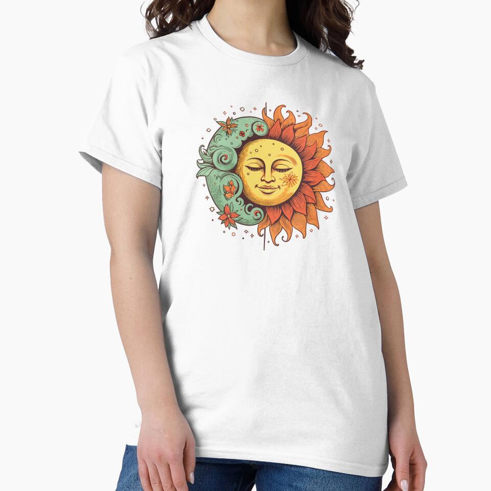 Retro Sun and Moon by RetroPrints