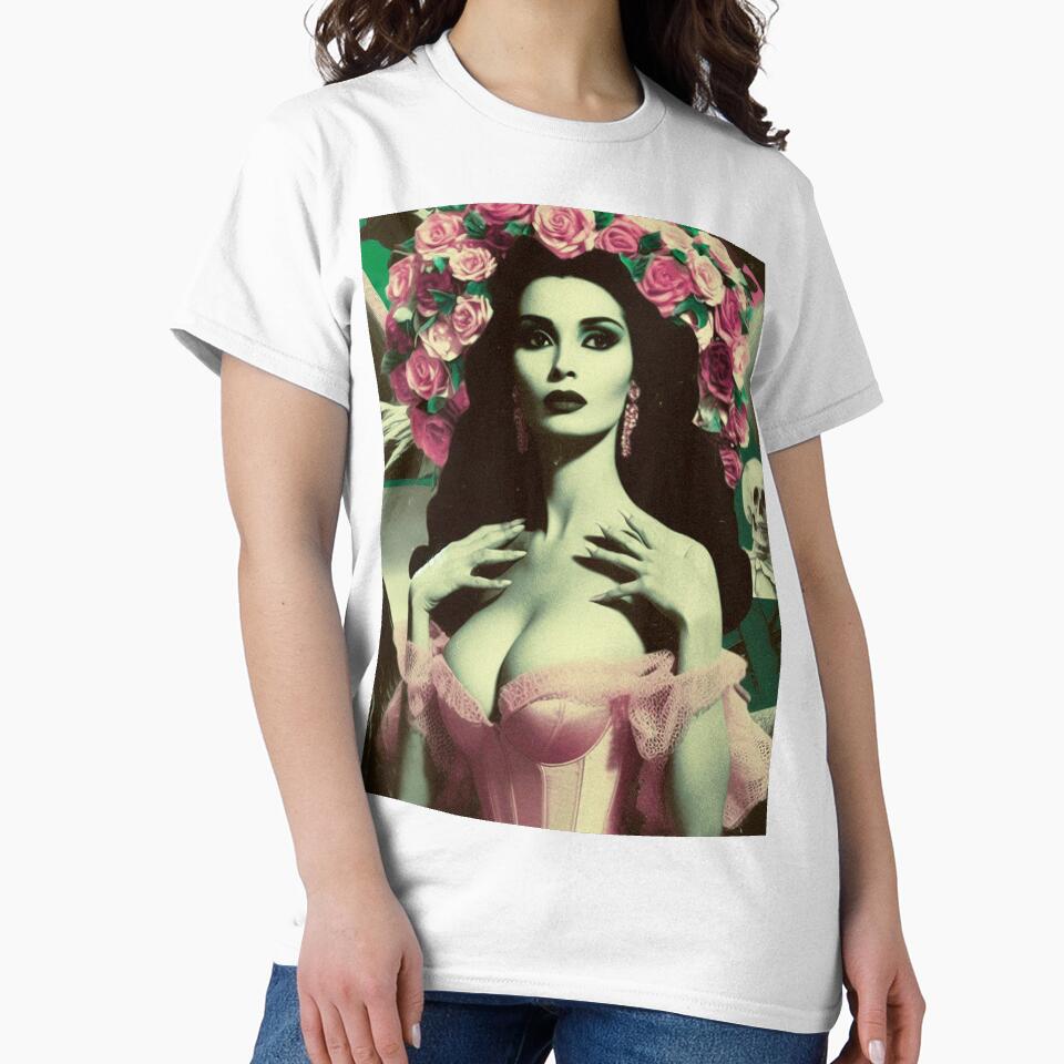 Vintage Horror Woman Collage by PulpVintage