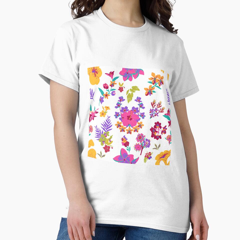 Vibrant Botanica Lush Floral by DonneeCreations