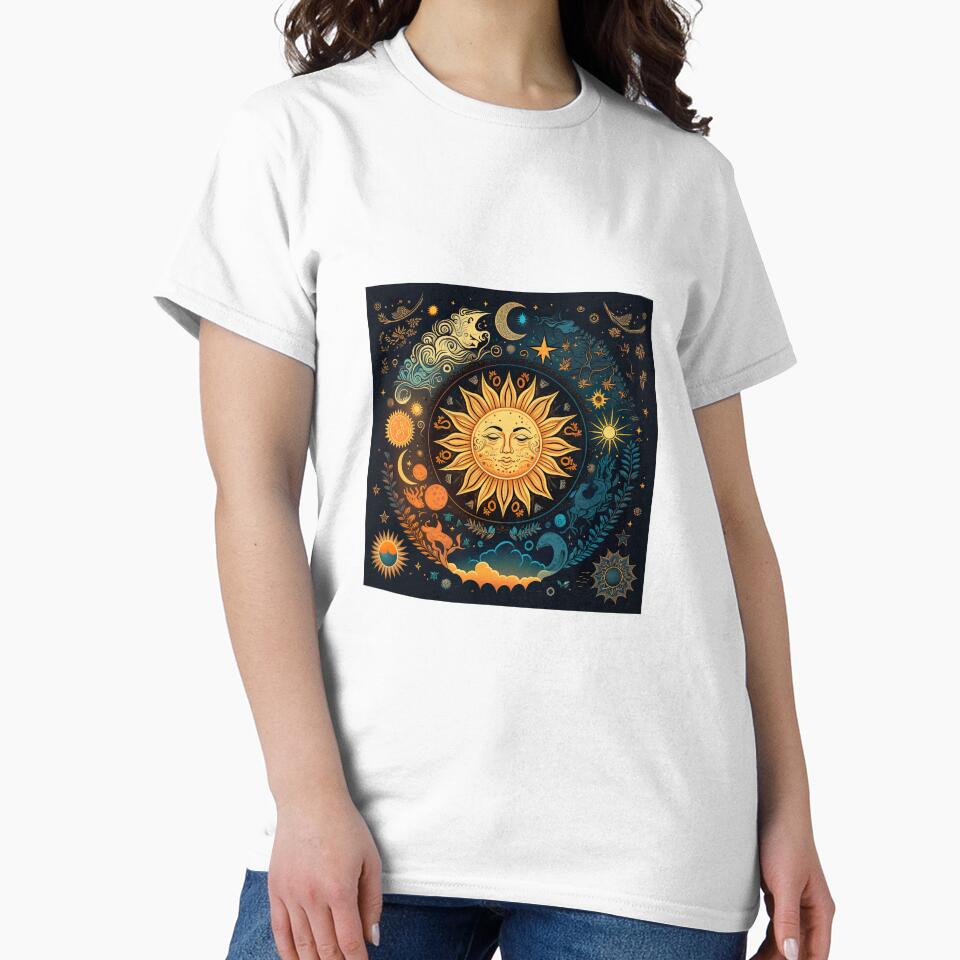 Mystical celestial,vintage sun and moon design by Jomack1