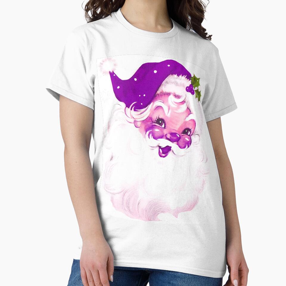 Vintage Santa Claus Purple Fuchsia by PureVintageLove