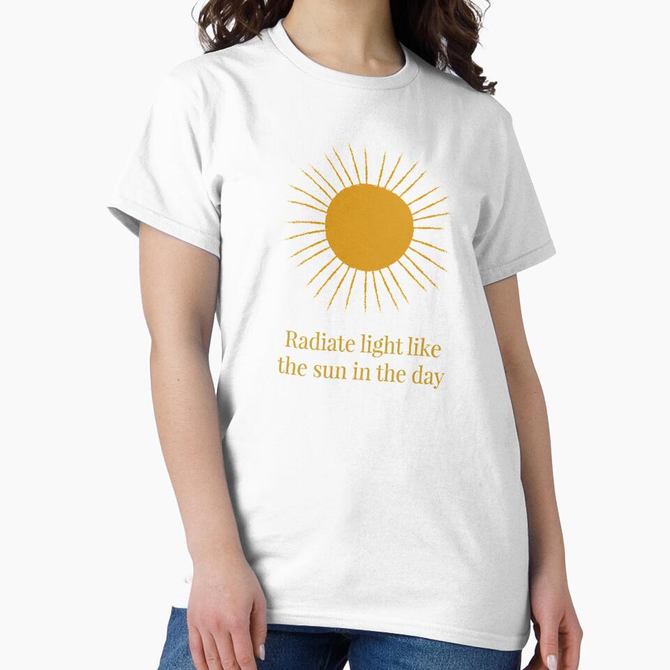 Radiate light like the sun in the day, Celestial sun design by SparkPrintsandDesigns