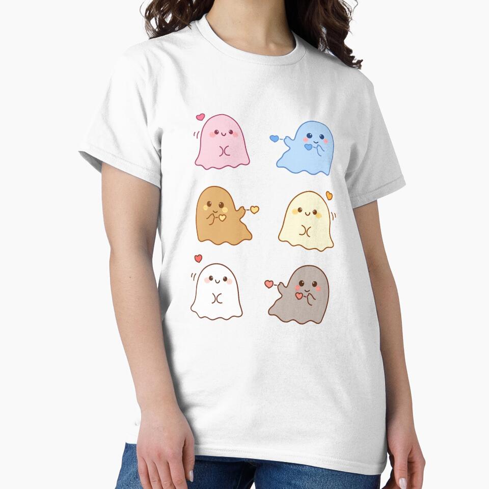 Sweet expressions of cute little ghosts by Riley-art102