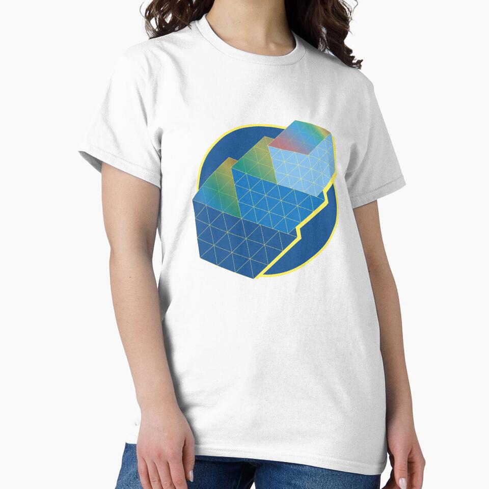 Blue Ascending Cubes by tinspira
