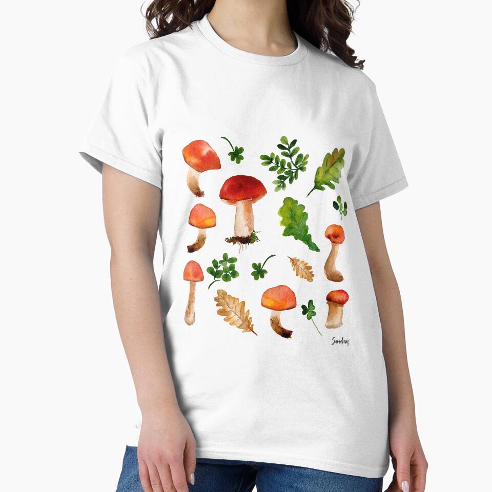Mushrooms & Greens by SandraArtStudio