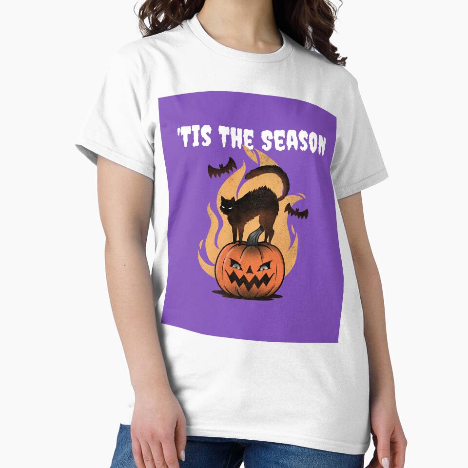 'Tis The Season - Black Cat by LunabelleTees