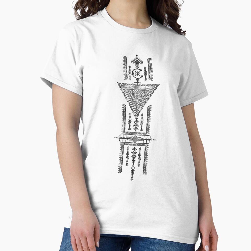 Boho Amazigh Tribal Geometric Pattern – Berber Ethnic Minimal Design by wecrea