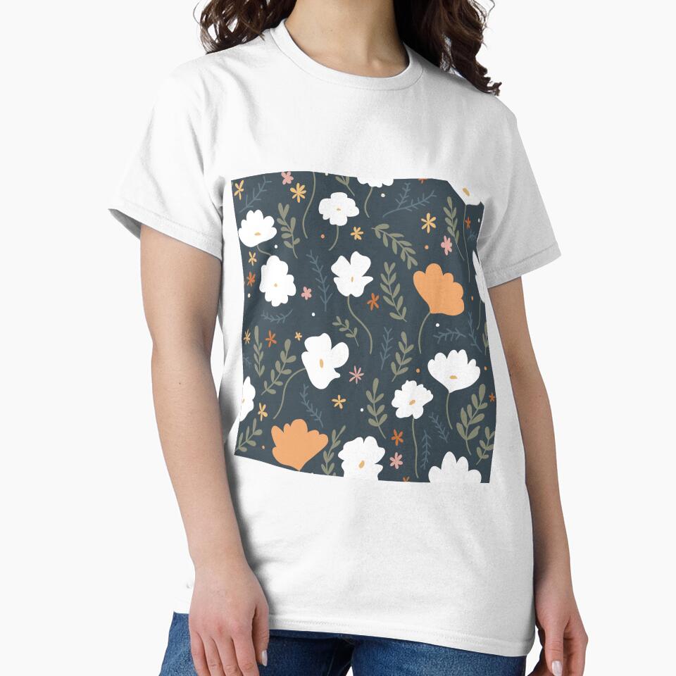 minimal moody wildflowers, gray by Sara Frane