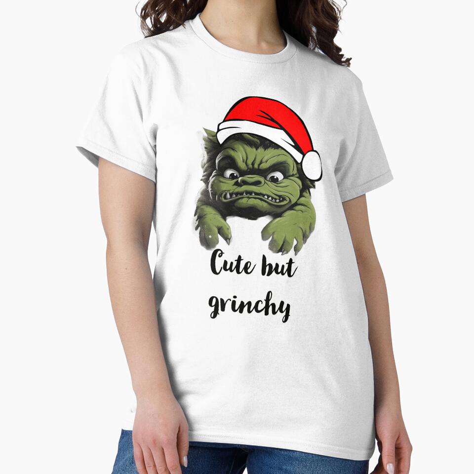 Cute Green Troll Christmas Xmas 'Cute but Grinchy' by SADStyleDesigns