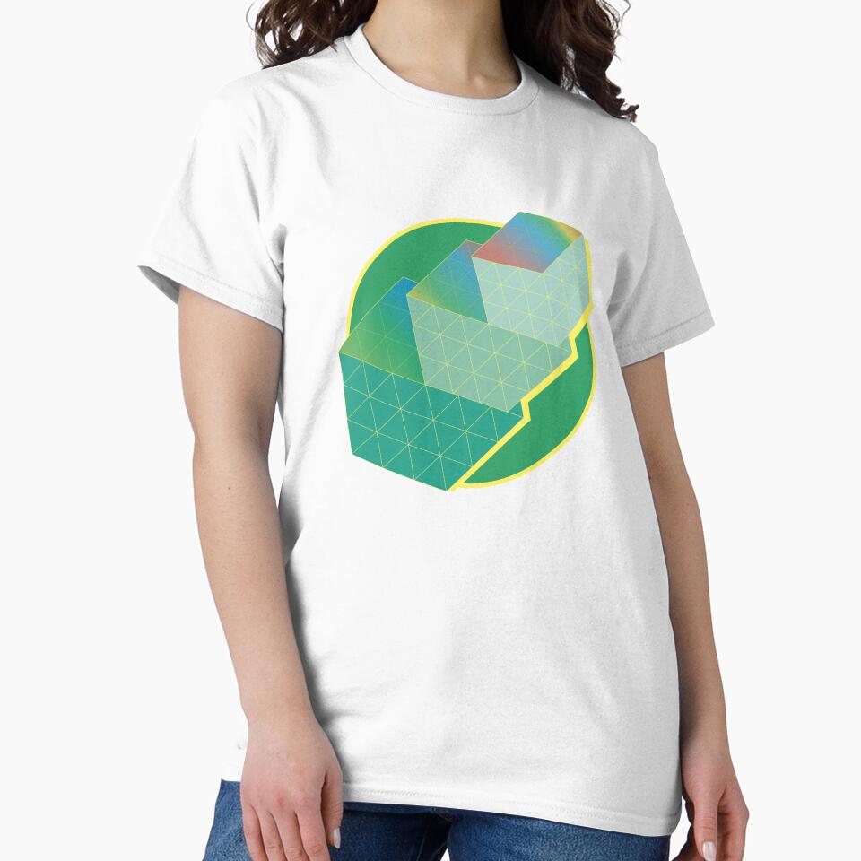Green Ascending Cubes by tinspira