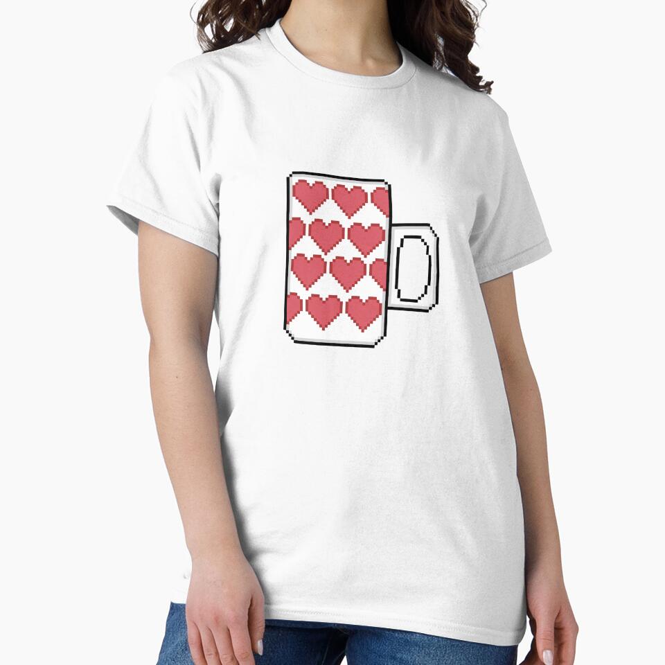 Heart Coffee Mug - Pixel Art by SP-workshop