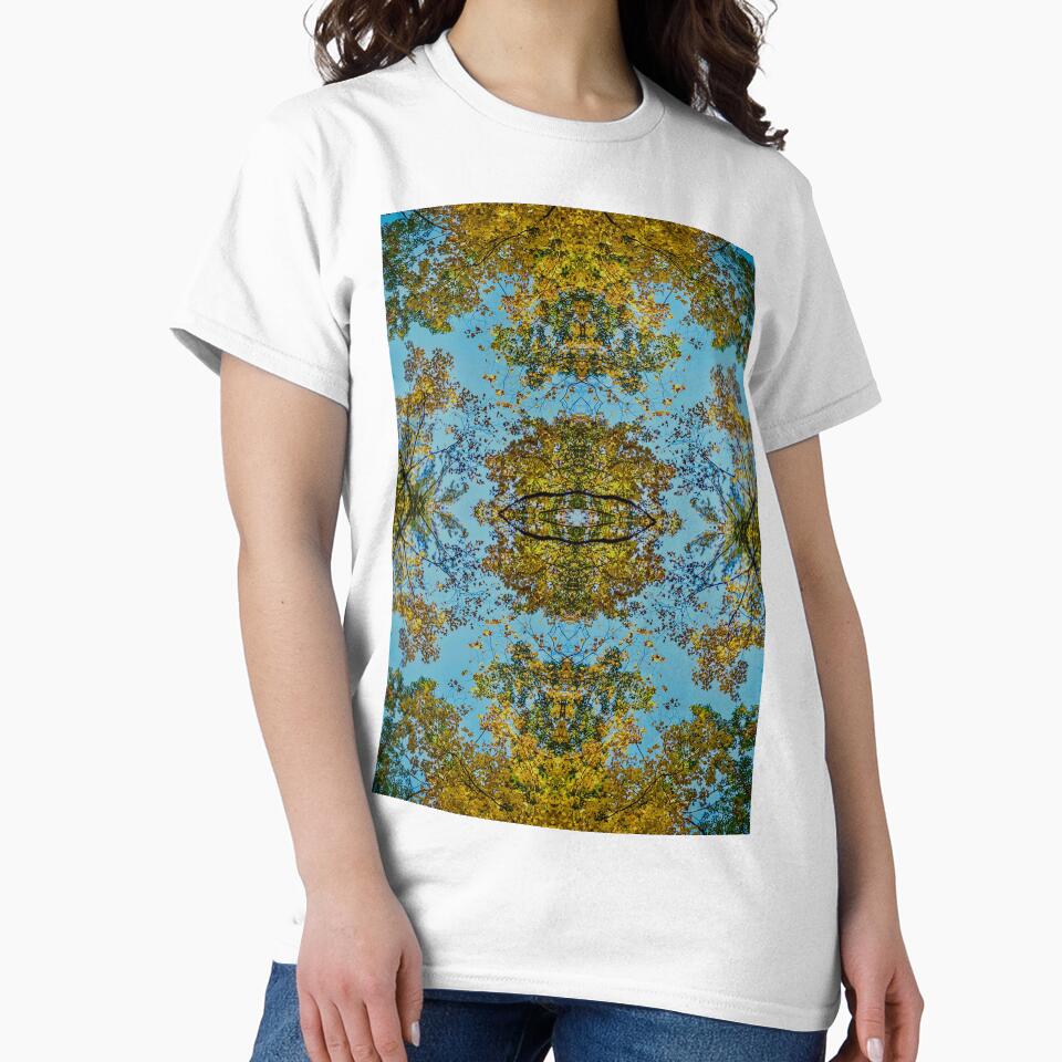 Psychedelic Sacred Geometry Autumn Leaves – Visionary Nature Symmetry by aadventures