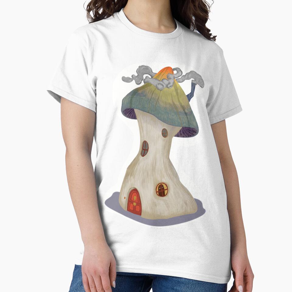 Cute Mushroom House - Fantasy Mushroom by mumblesmusic