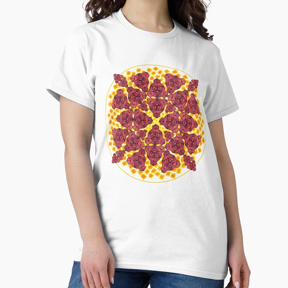 Red Sky Cube Mandala Cacophony & CircleVisions (R&Y) by createVisions
