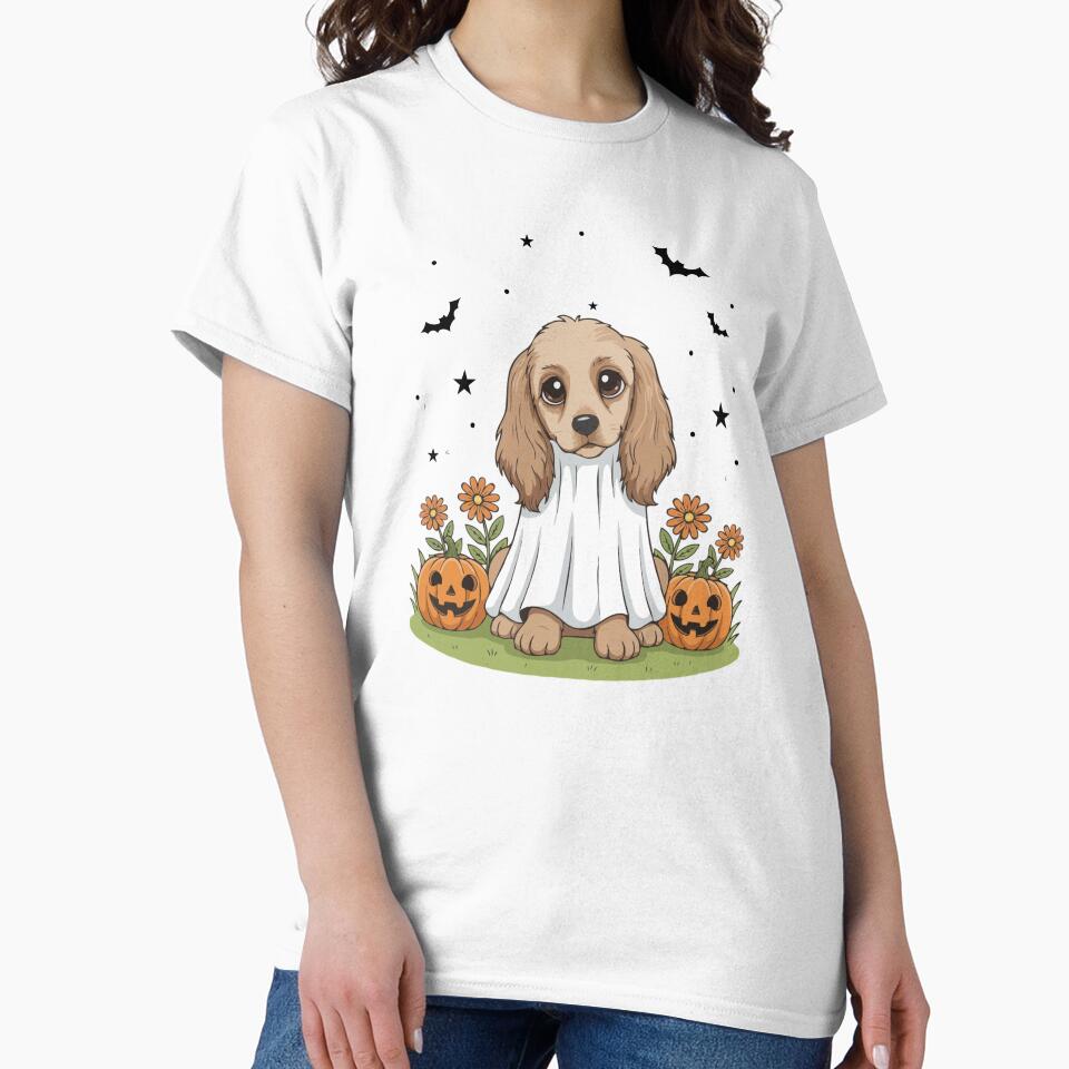 Afghan Hound Puppy Ghost – Cute Halloween Dog Costume by The Real Life Symphony