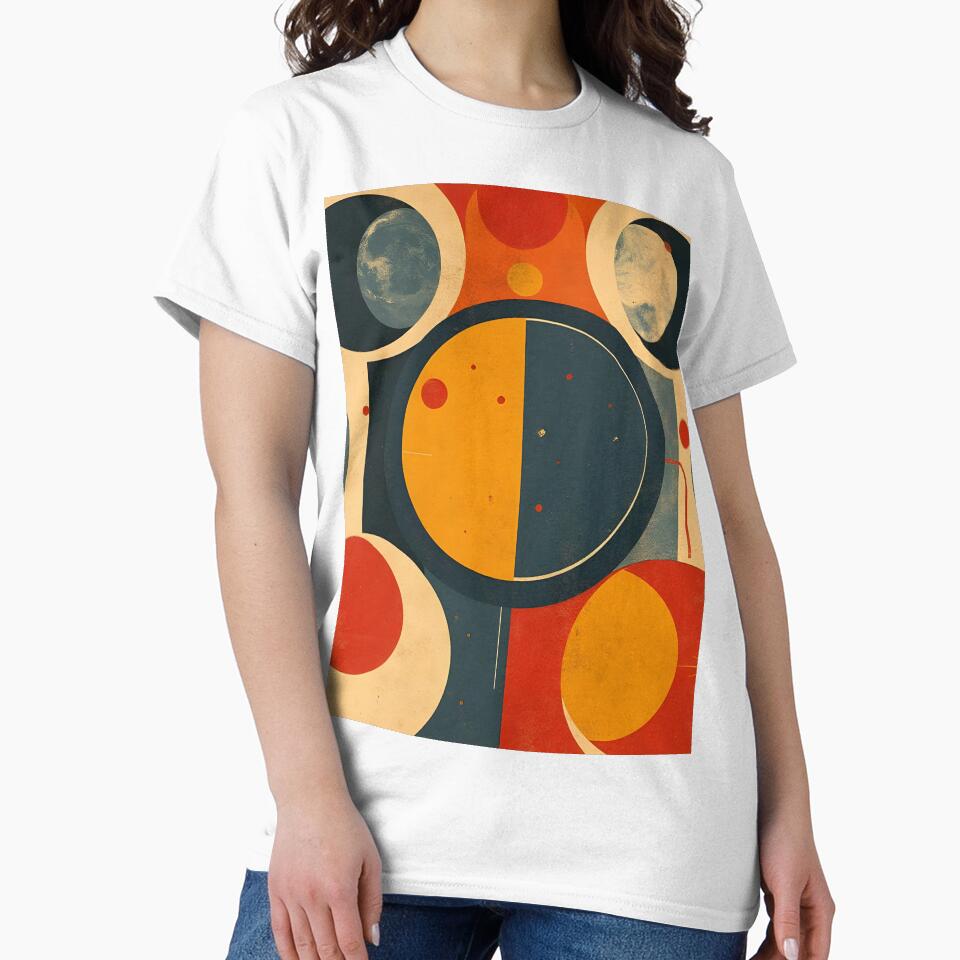 Solar Rhythm – Bauhaus Pop Art Sun, Moon Abstract by WhimsicalThredz