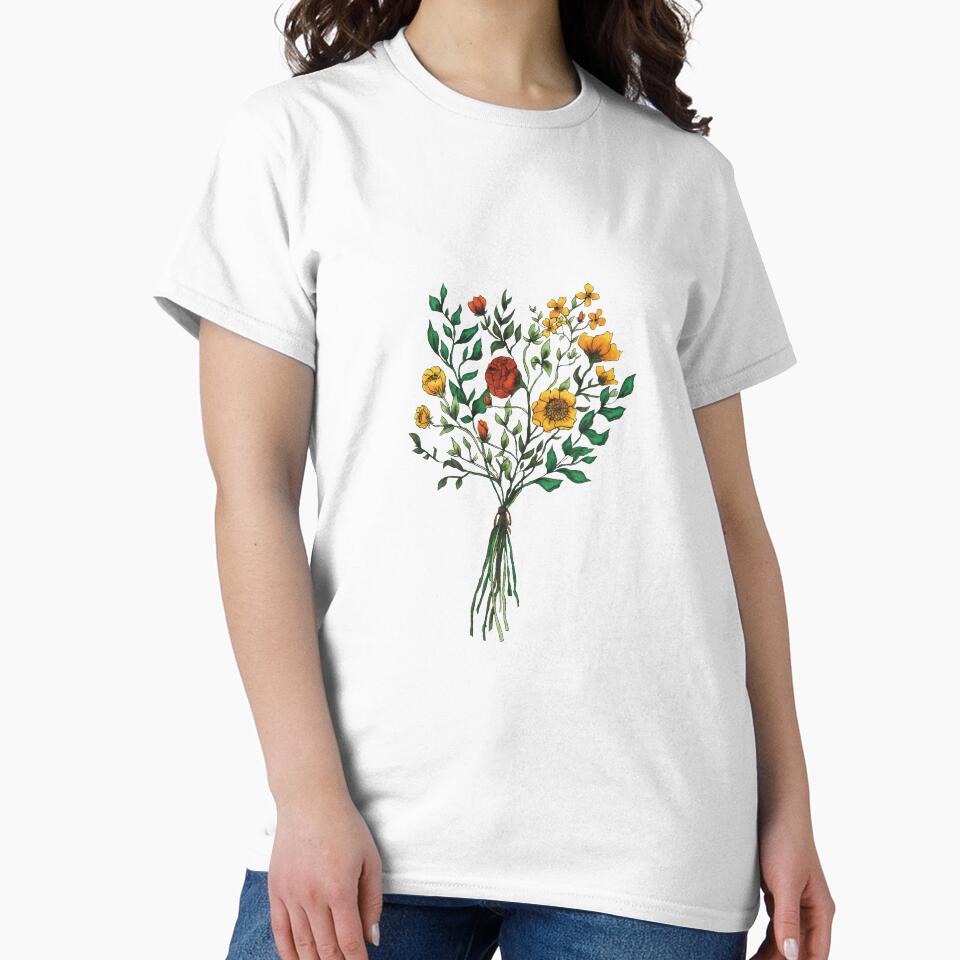 Wildflowers - Red/Orange by Cass V
