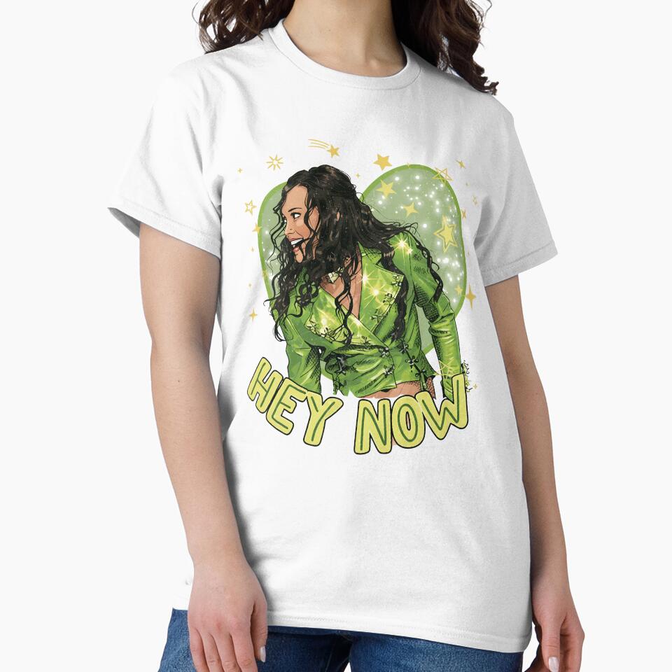Hey Now Y2K Dreamer Girl 2000s Nostalgic Pop Star Graphic Shirt by frexalos