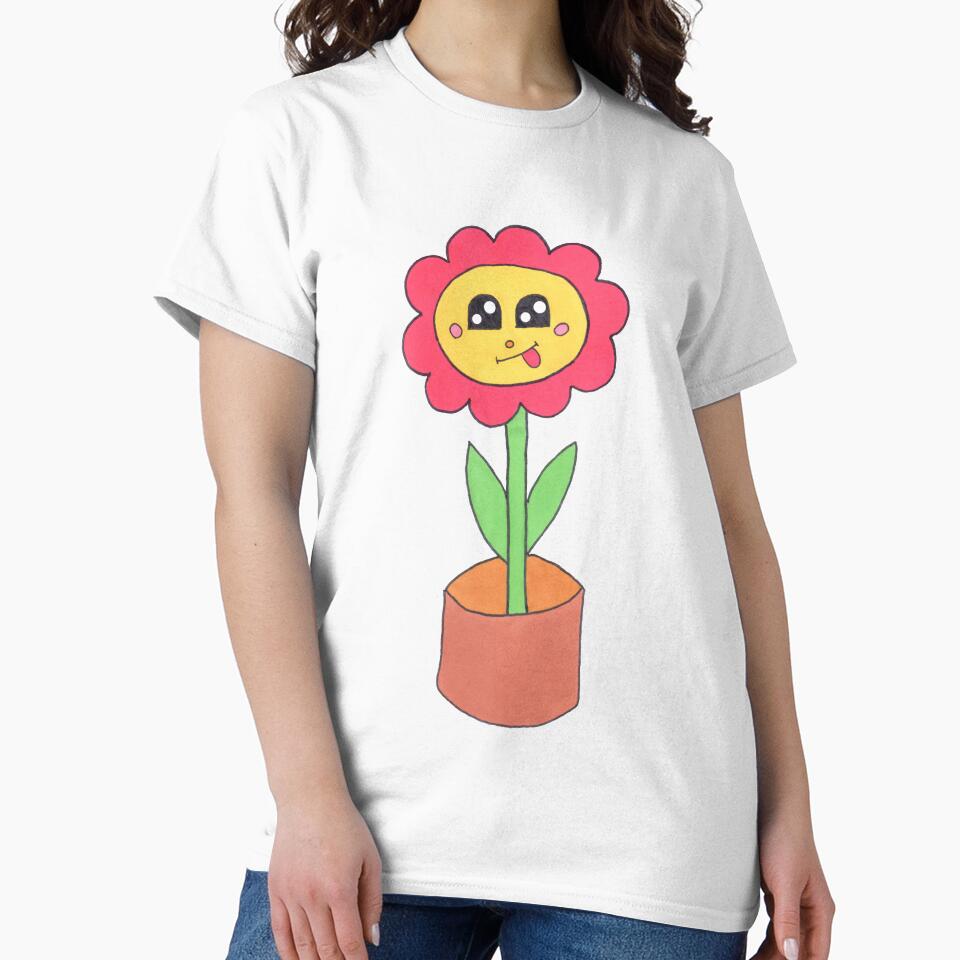 Copy of Cute Flower with a green background by Kitten2525