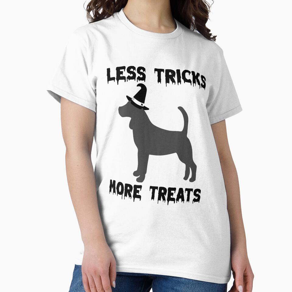 Less Tricks More Treats  – Beagle Cute Halloween Dog by Hintotees