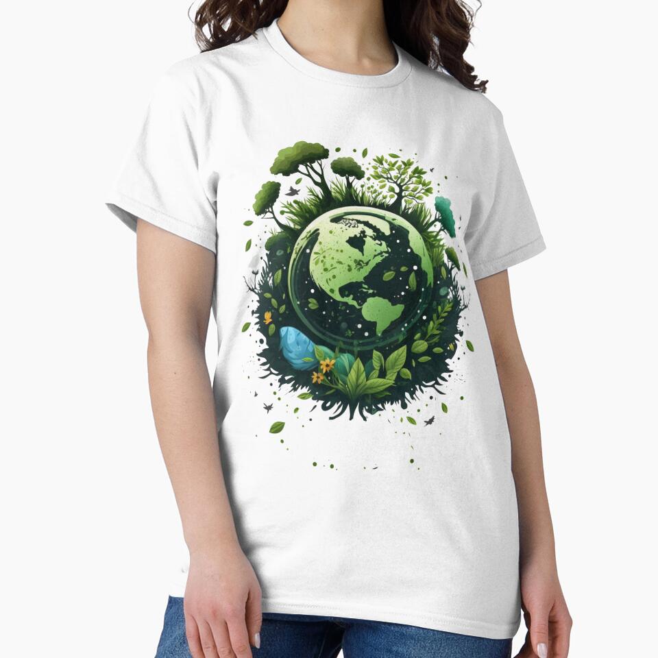 Earth Day Inspired - Nature-Inspired Earth Day Minimalist Design by AniMangArt