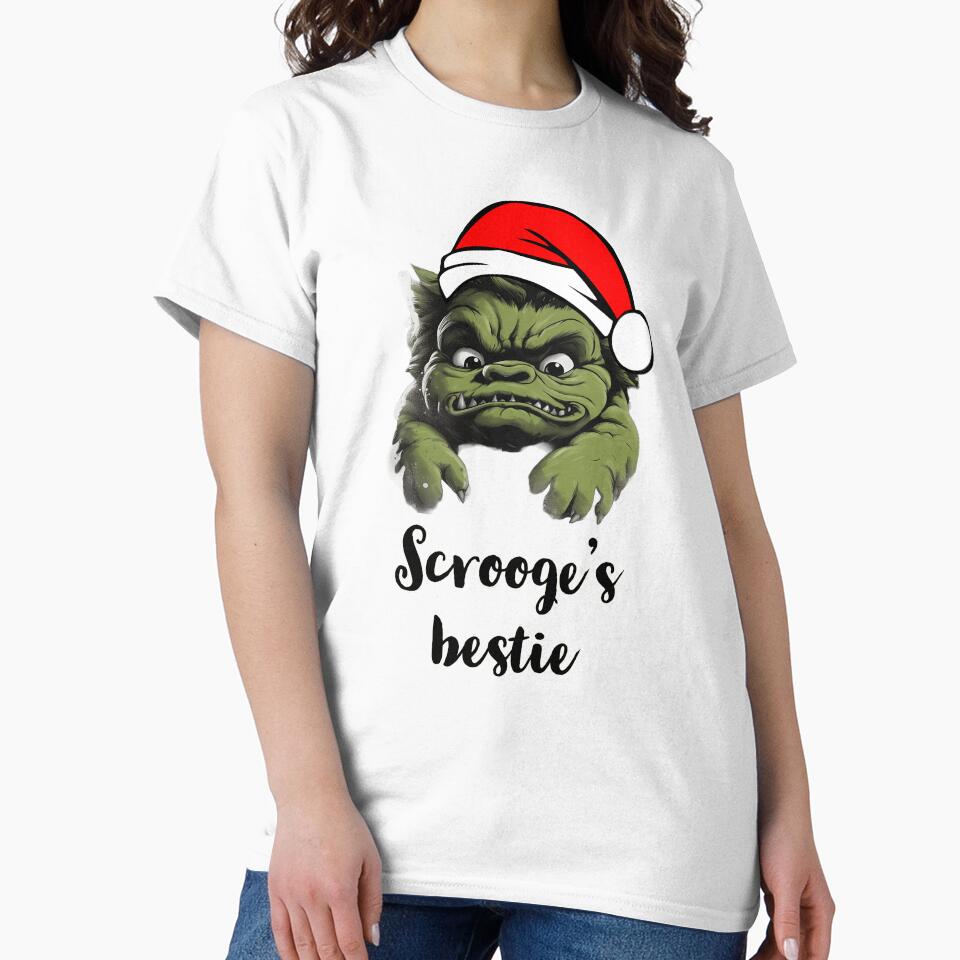 Cute Green Troll Christmas Xmas 'Scrooge's Best' by SADStyleDesigns