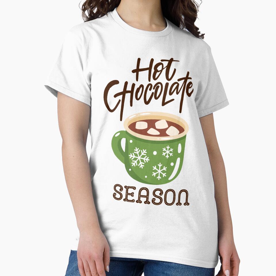 Hot Chocolate Season – Cozy winter design with hot chocolate & marshmallows by PureHopeStudio