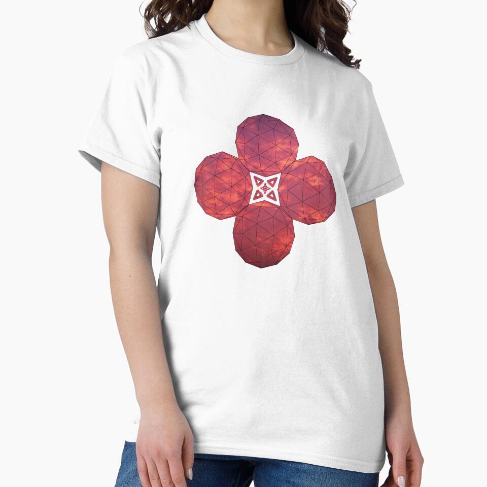 Red Sky Icosahedron Star by createVisions