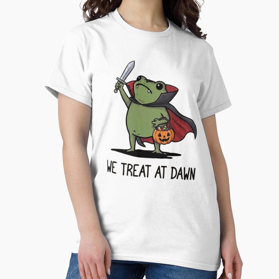 We Treat At Dawn Halloween - Funny Frog by Gbriel3