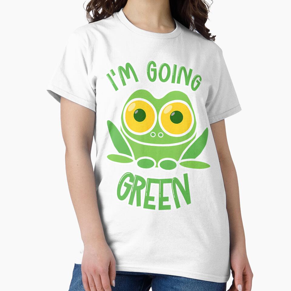 I'M Going Green Cute Eco Frog Climate Change Save The Earth by TommieJune