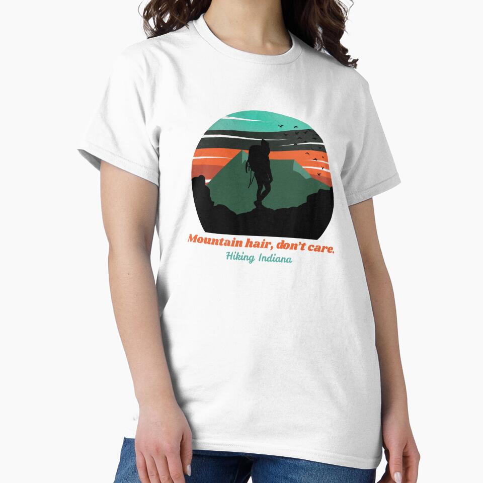 Mountain hair, don't care. Hiking Indiana. by Ink & Fabric