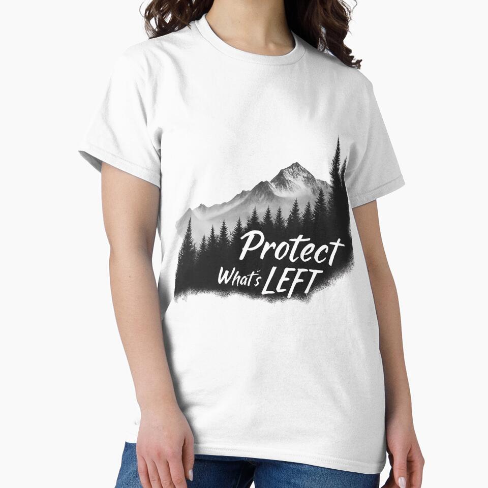 Protect What’s Left – Minimalist Nature Silhouette by ALEXA-Studio
