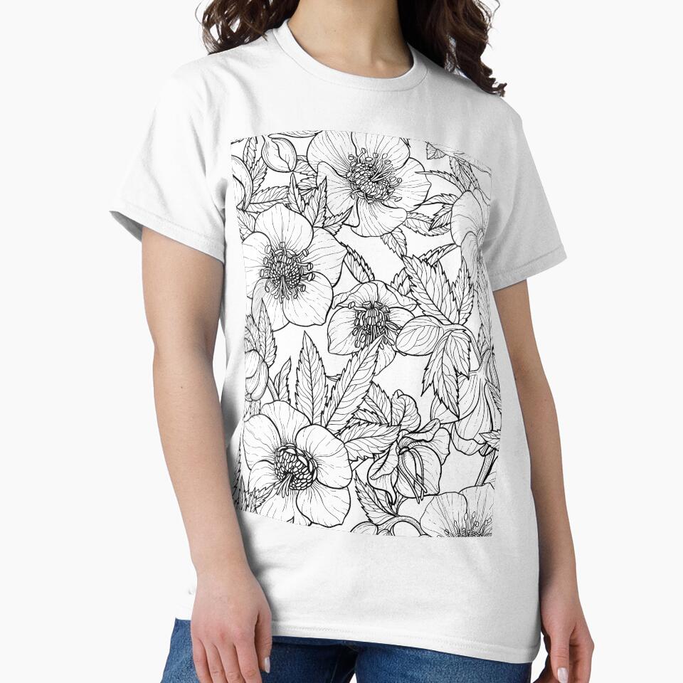 Hellebores in black and white by Katerina Mitkova Kirilova