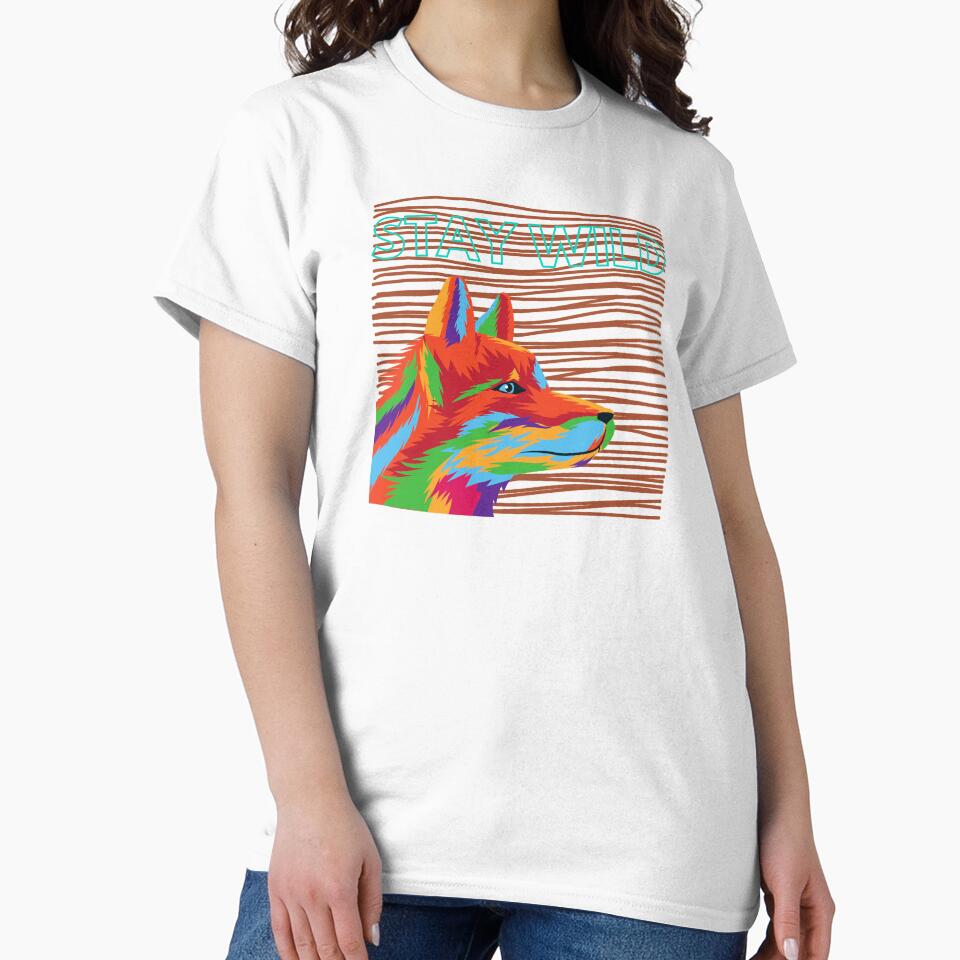Stay Wild Fox by Ashley Dennis
