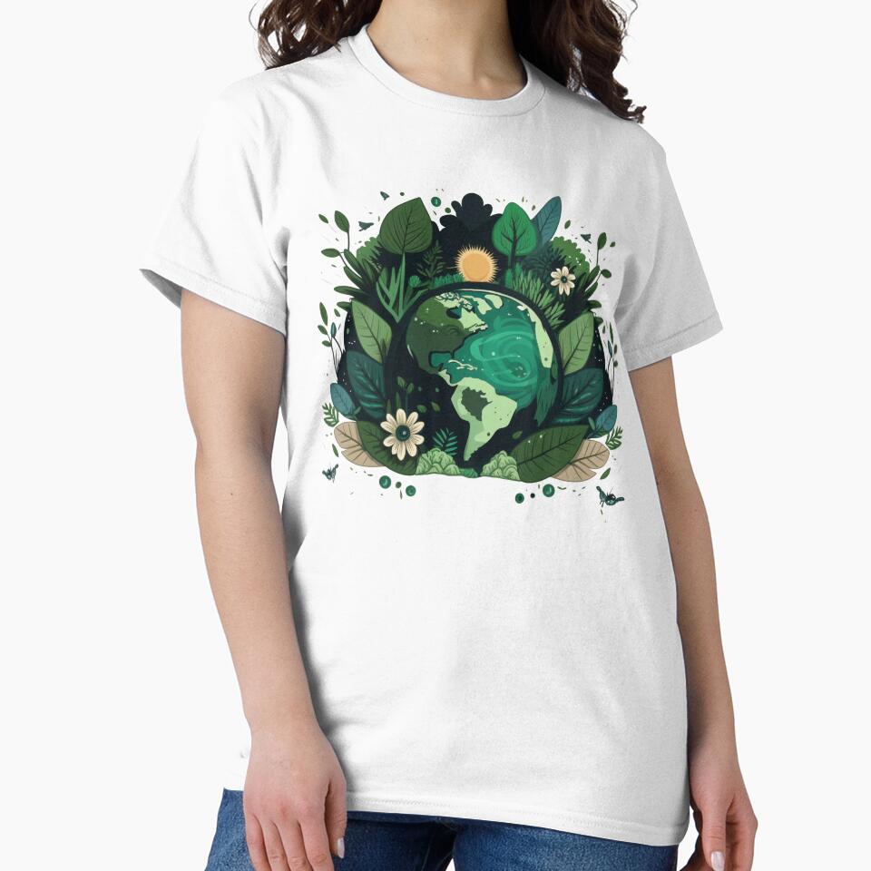 Nature-Inspired Earth Day Minimalist Design by AniMangArt