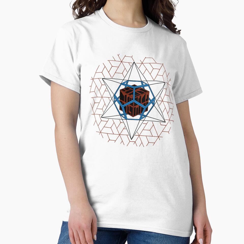 Dodecahedron Blue&Red by createVisions